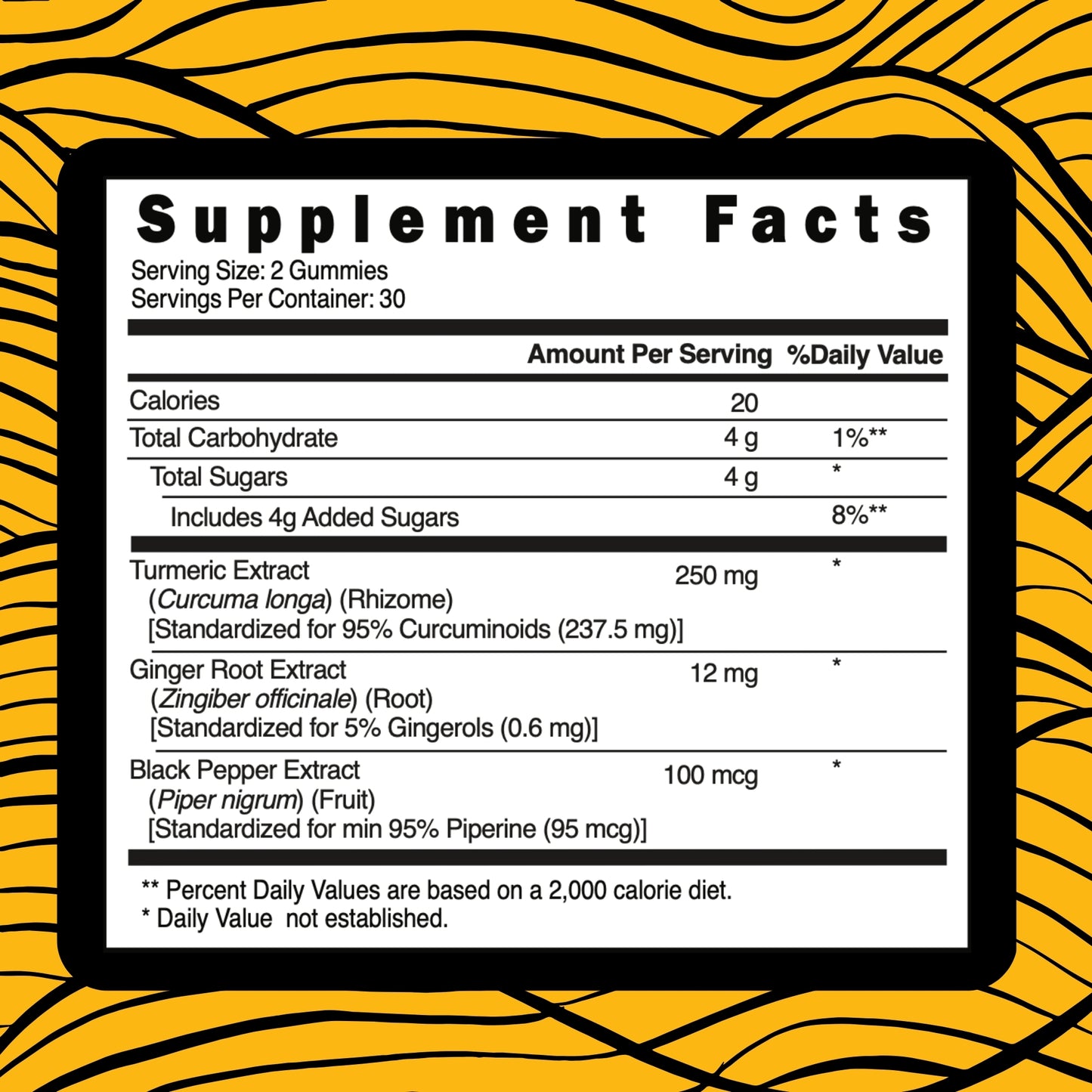 Turmeric with Ginger & Black Pepper Gummies