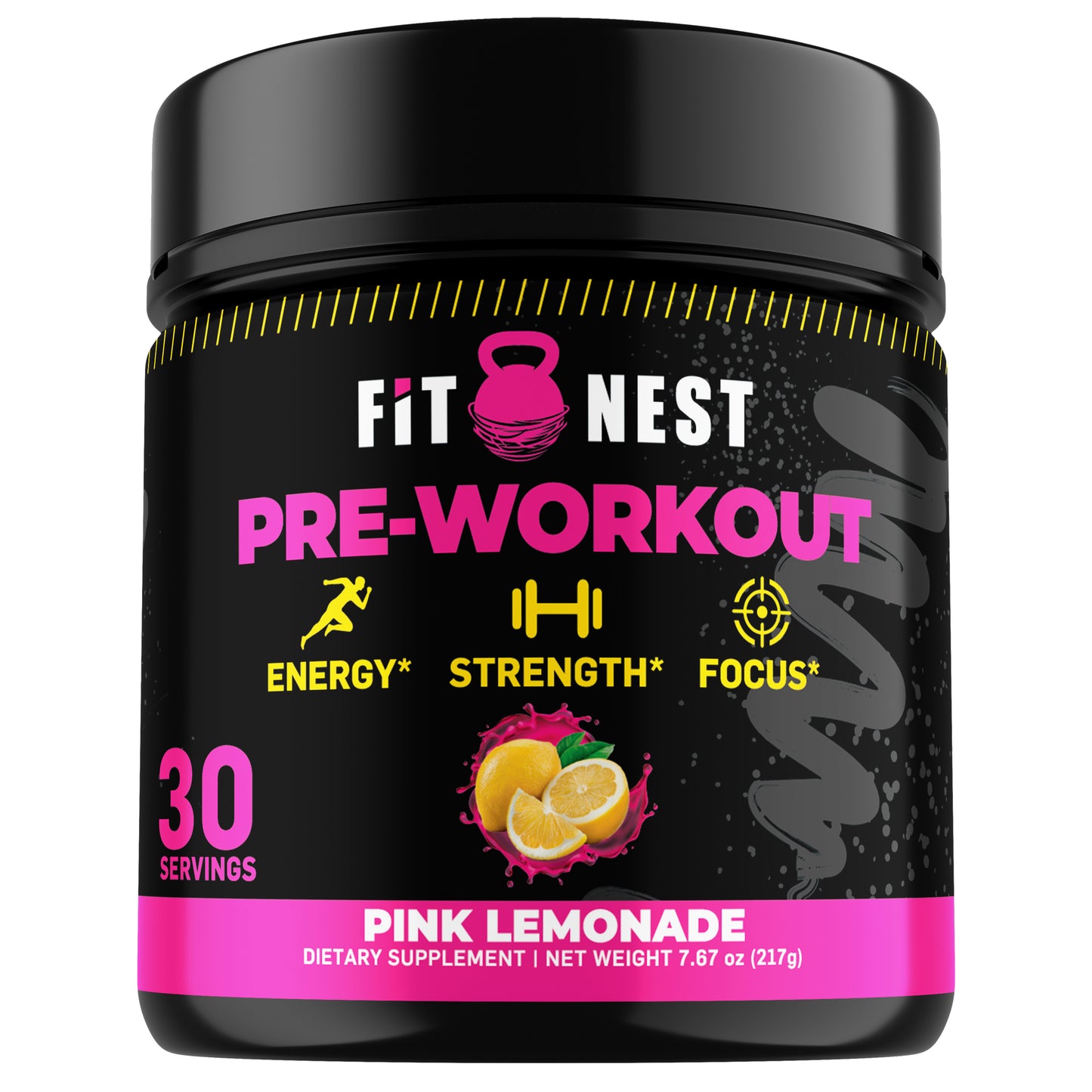 Pre-Workout Pink Lemonade: Exhilarating Energy & Sharp Focus Mix