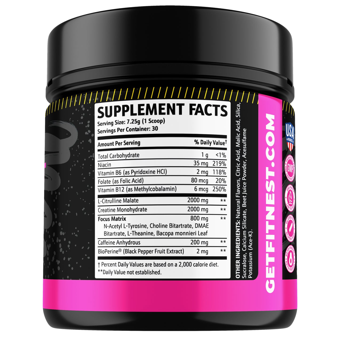 Pre-Workout Pink Lemonade: Exhilarating Energy & Sharp Focus Mix