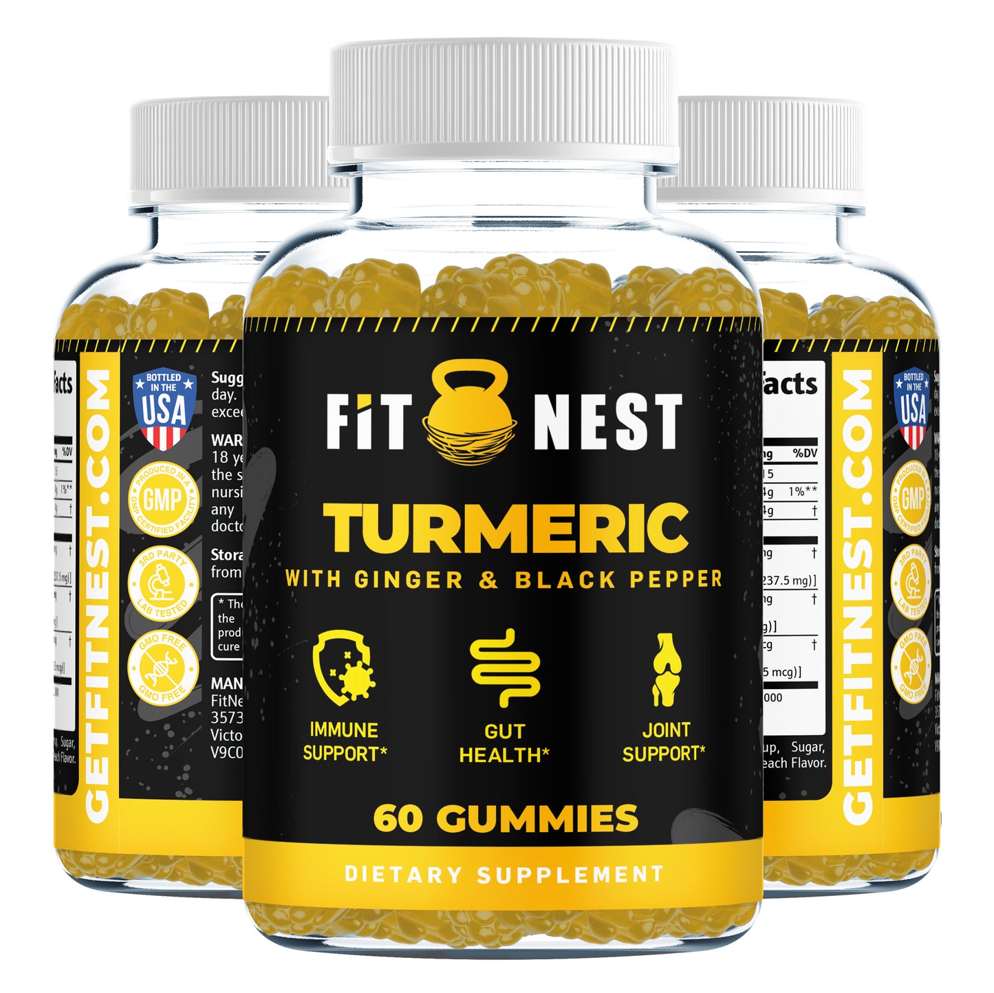 Turmeric with Ginger & Black Pepper Gummies